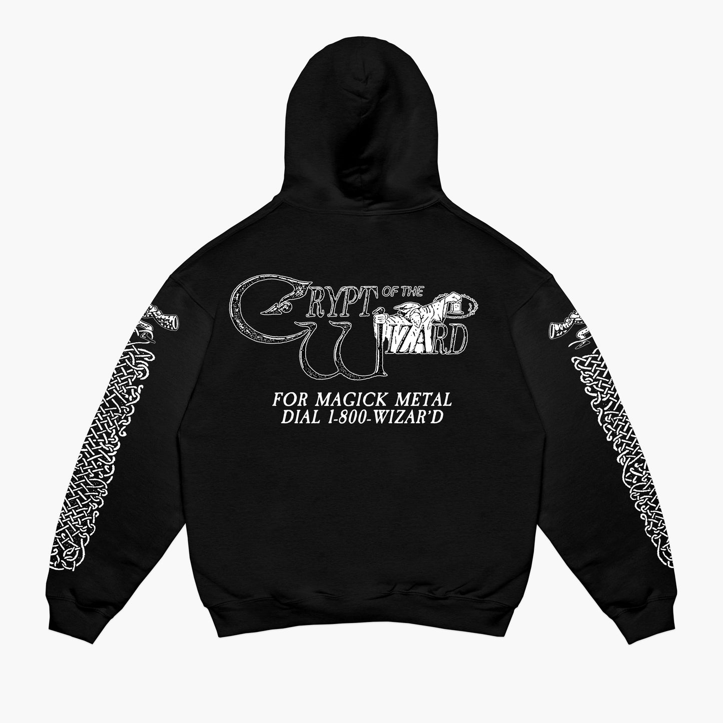 Crypt of the Wizard X Cuero Negro Hoodie