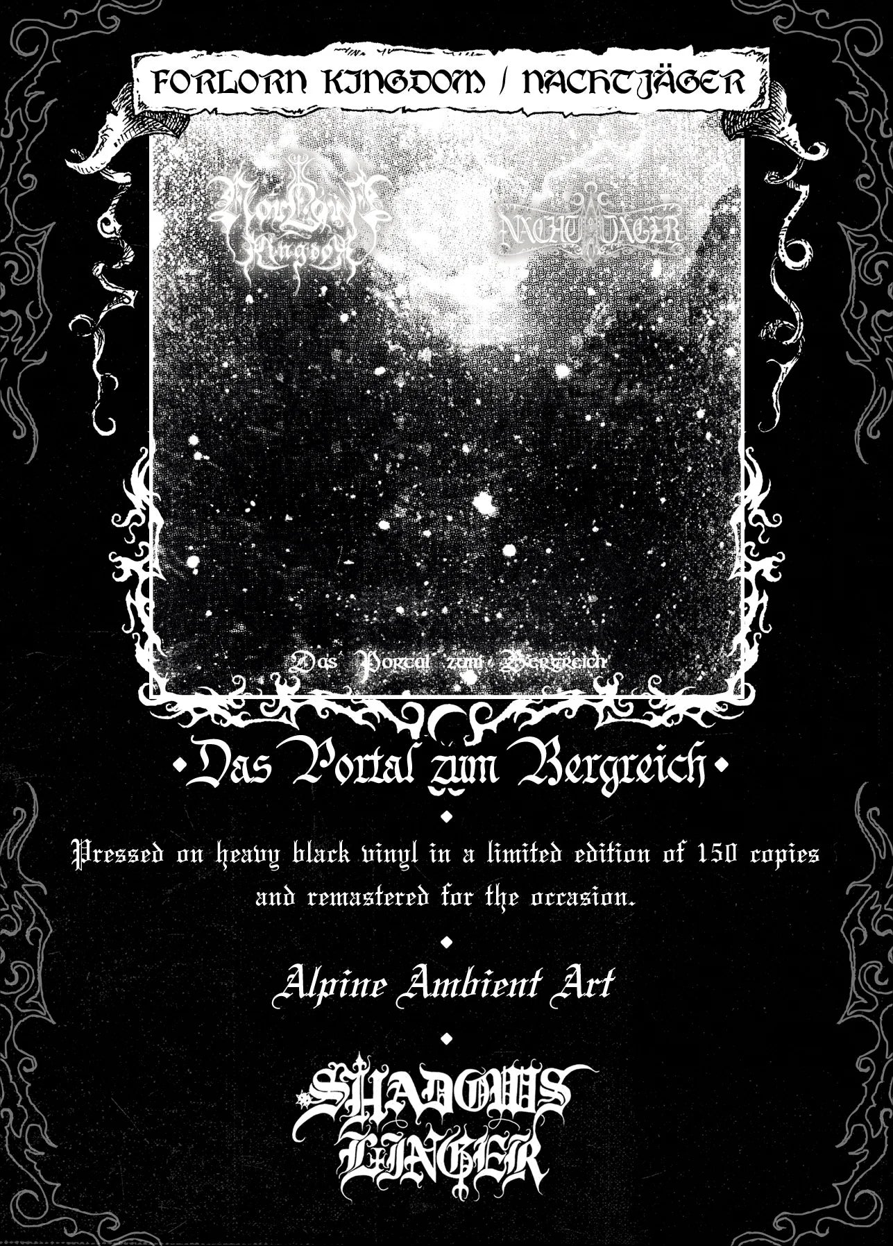 FORLORN KINGDOM / NACHTJÄGER - "Das Portal zum Bergreich" Split LP