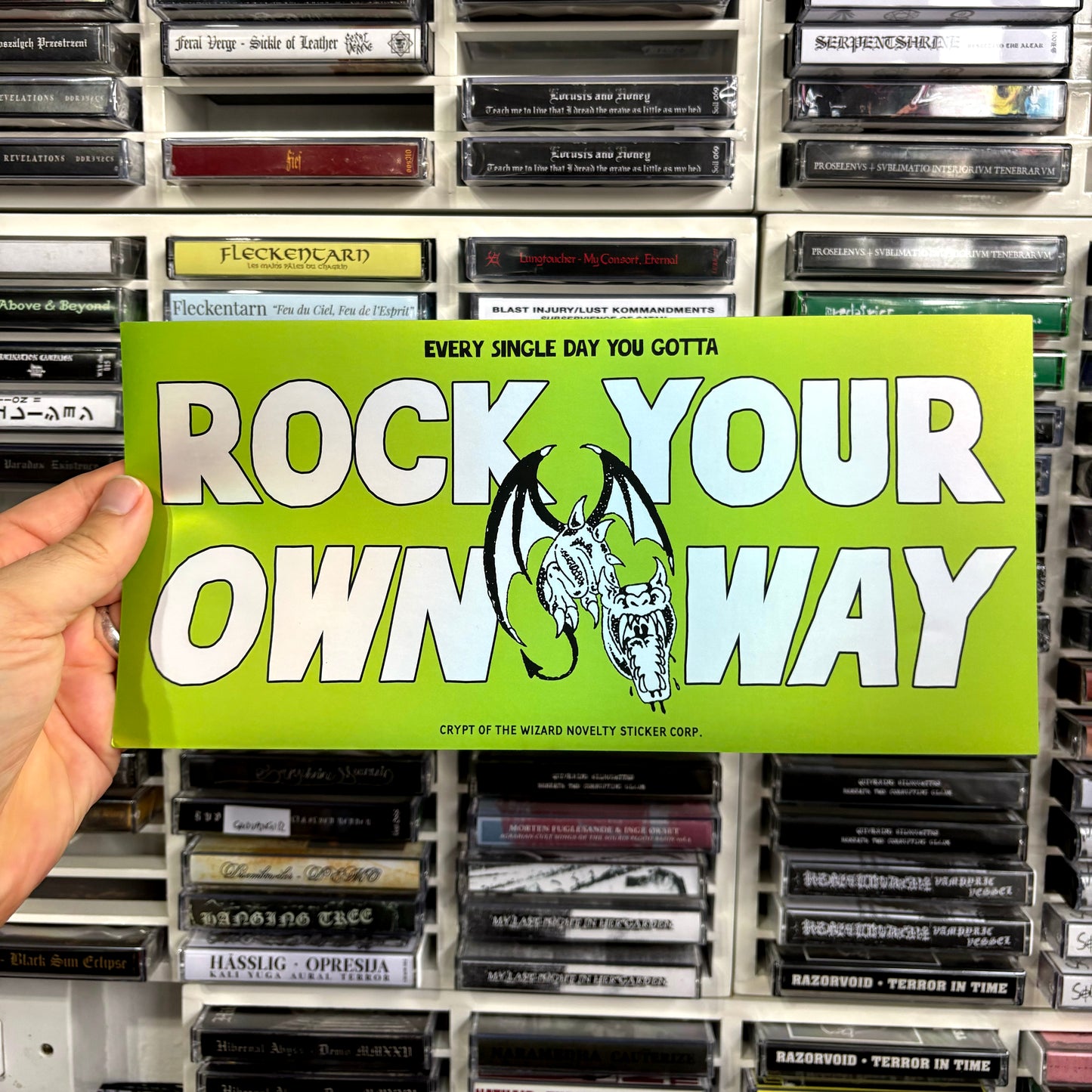 STERÖID - Rock Your Own Way - Giant Bumper Sticker