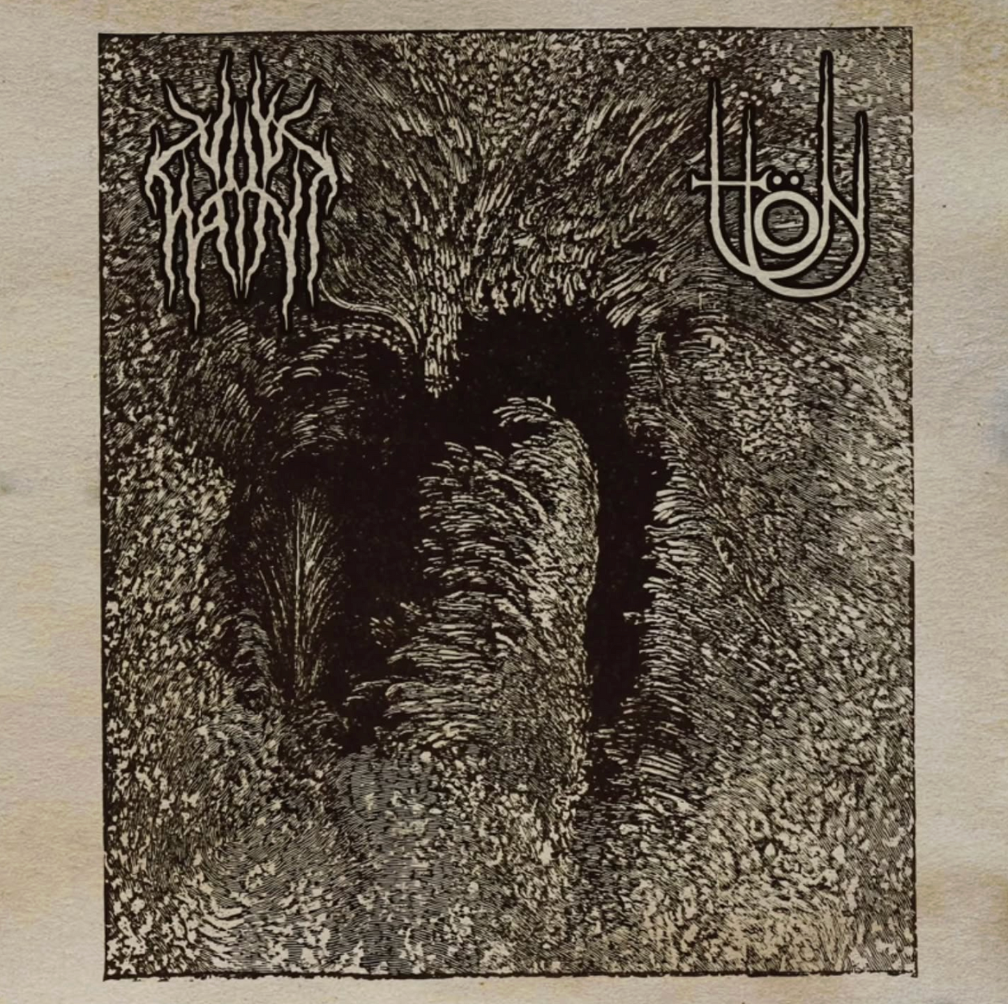 VILE HAINT / TLÖN - ABOUND WITH MALICE / THROUGH NEBULOUS SCARS LP