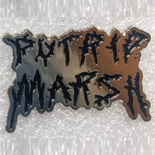 PUTRID MARSH (Silver/Black) Logo Metal Enamel Pin