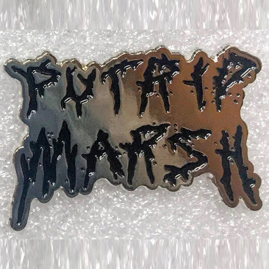 PUTRID MARSH (Silver/Black) Logo Metal Enamel Pin
