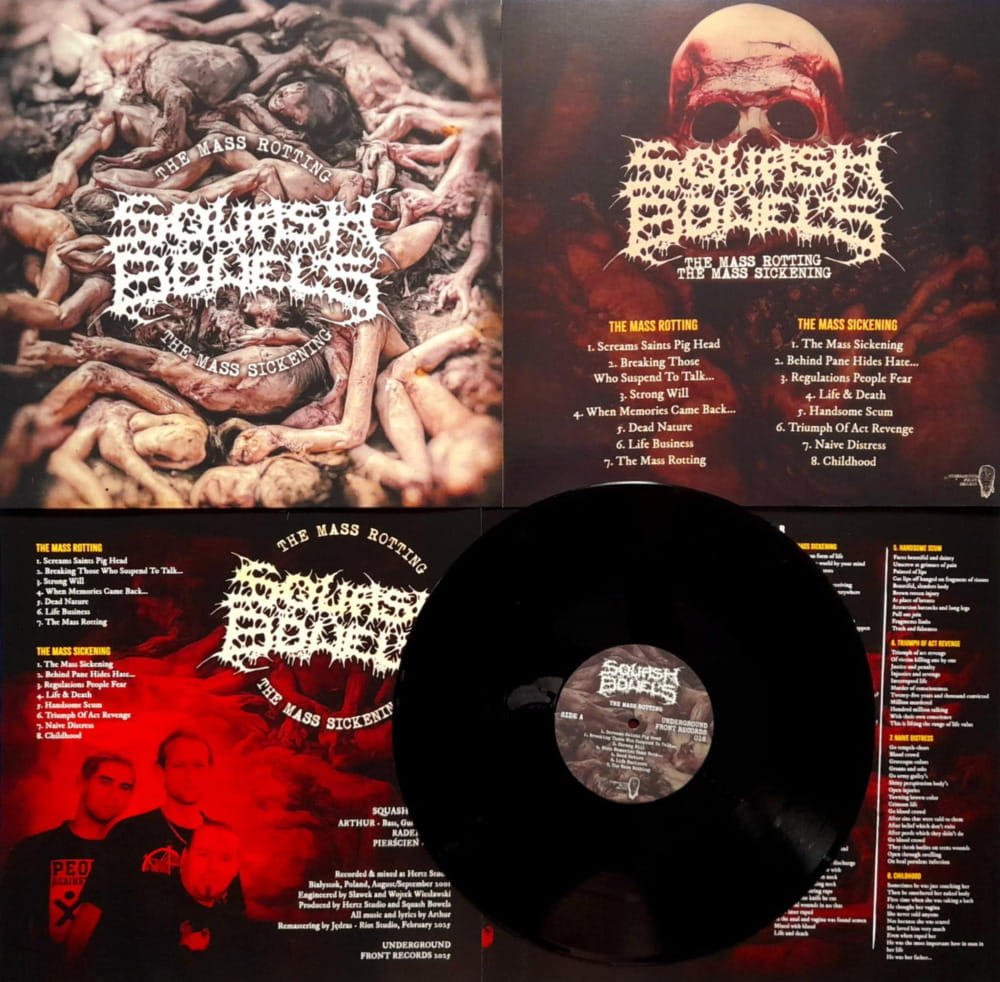 SQUASH BOWELS The Mass Rotting - The Mass Sickening LP