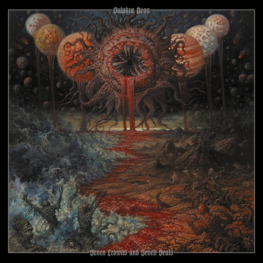 Sulphur Aeon - Seven Crowns and Seven Seals (gtf 12" LP) corona-effect (red/black)