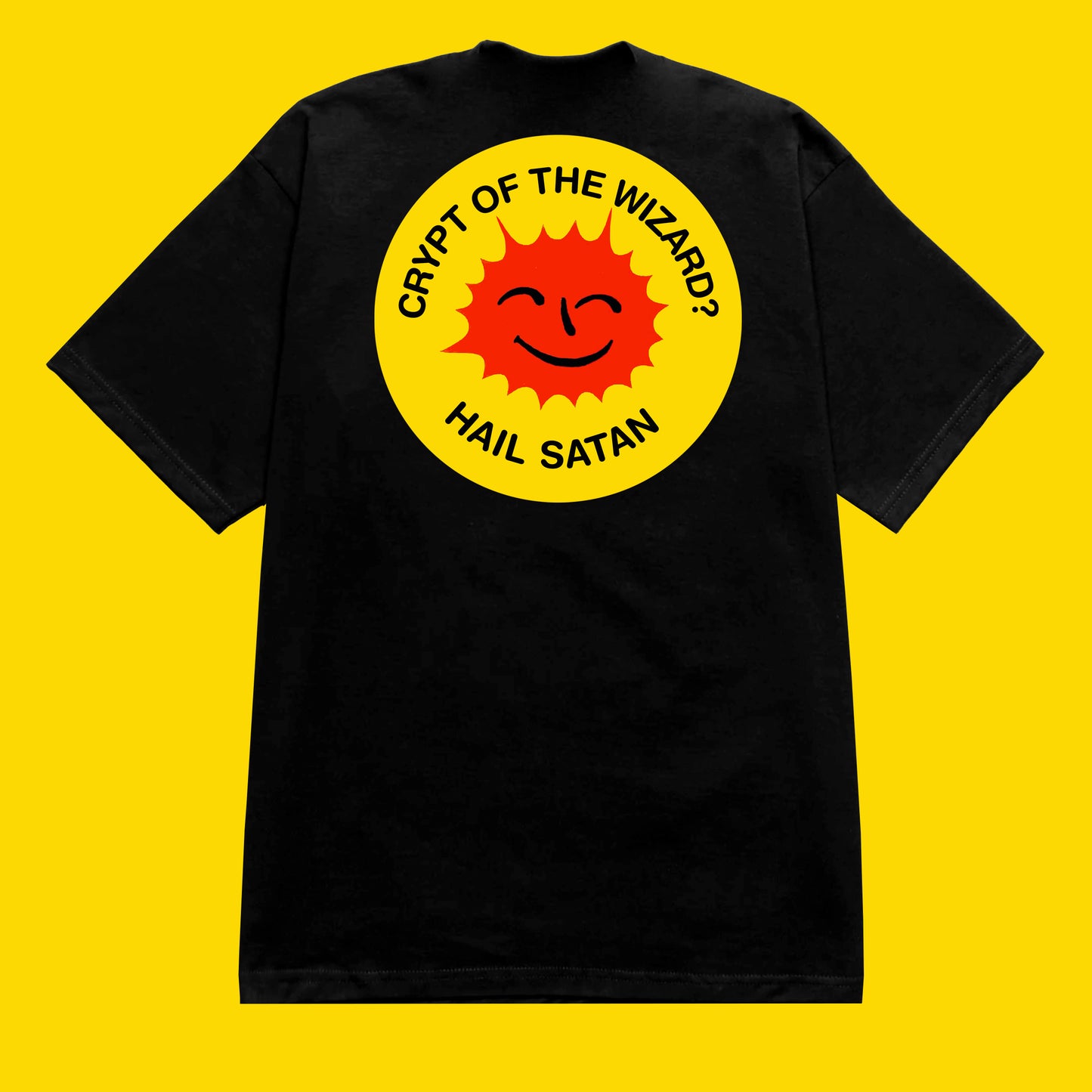 Crypt of the Wizard? Hail Satan - Black shirt