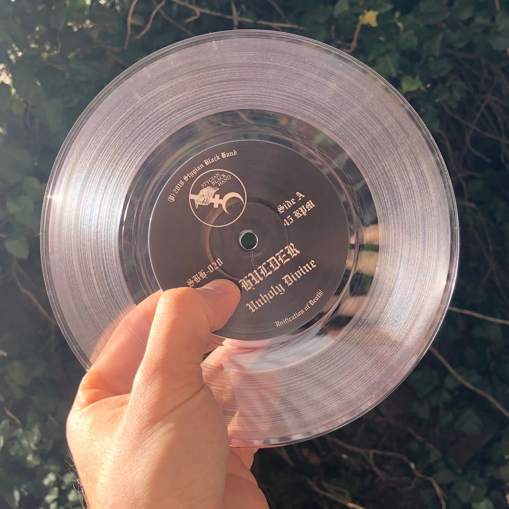 Hulder - Embraced by Darkness Mysts 7" (CLEAR TRANSPARENT VINYL)
