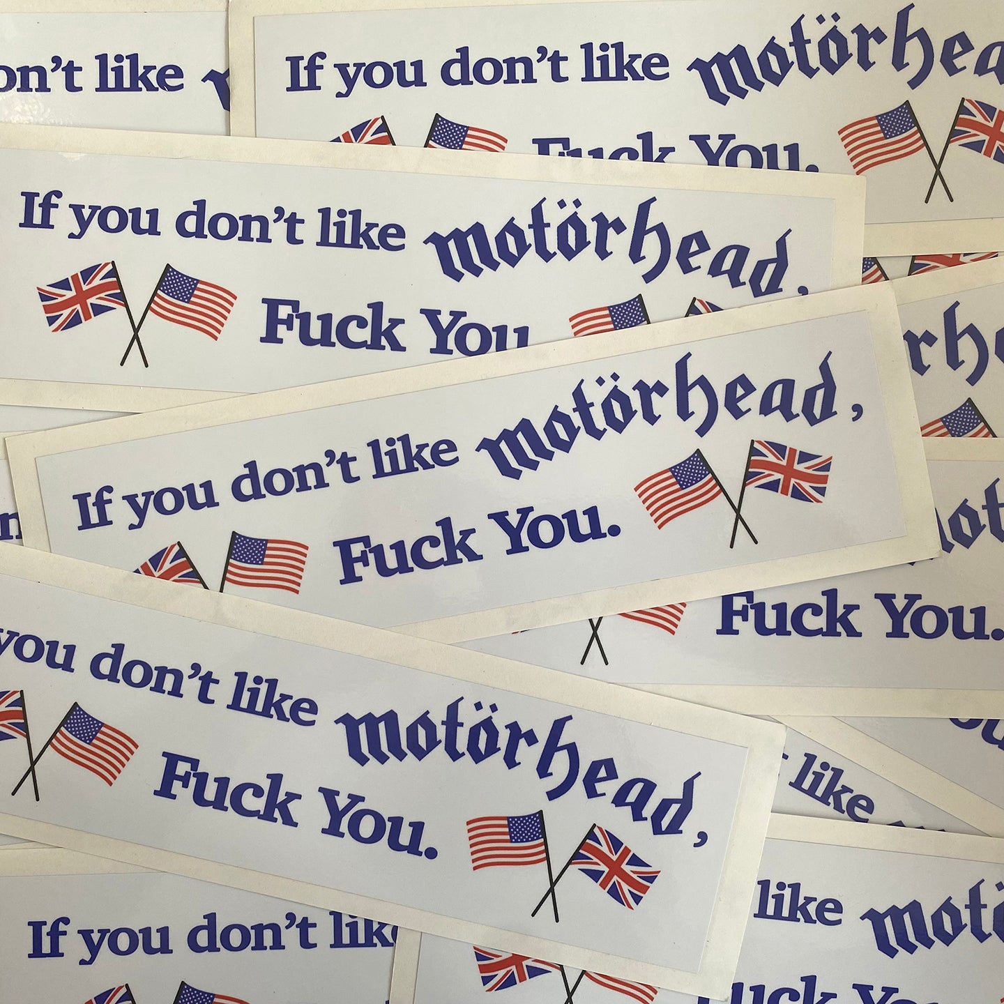 ‘If You Don't Like Motörhead Fuck You' Bumper Sticker