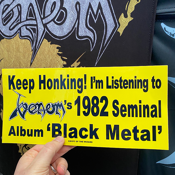 Keep Honking 'Black Metal' Bumper Sticker