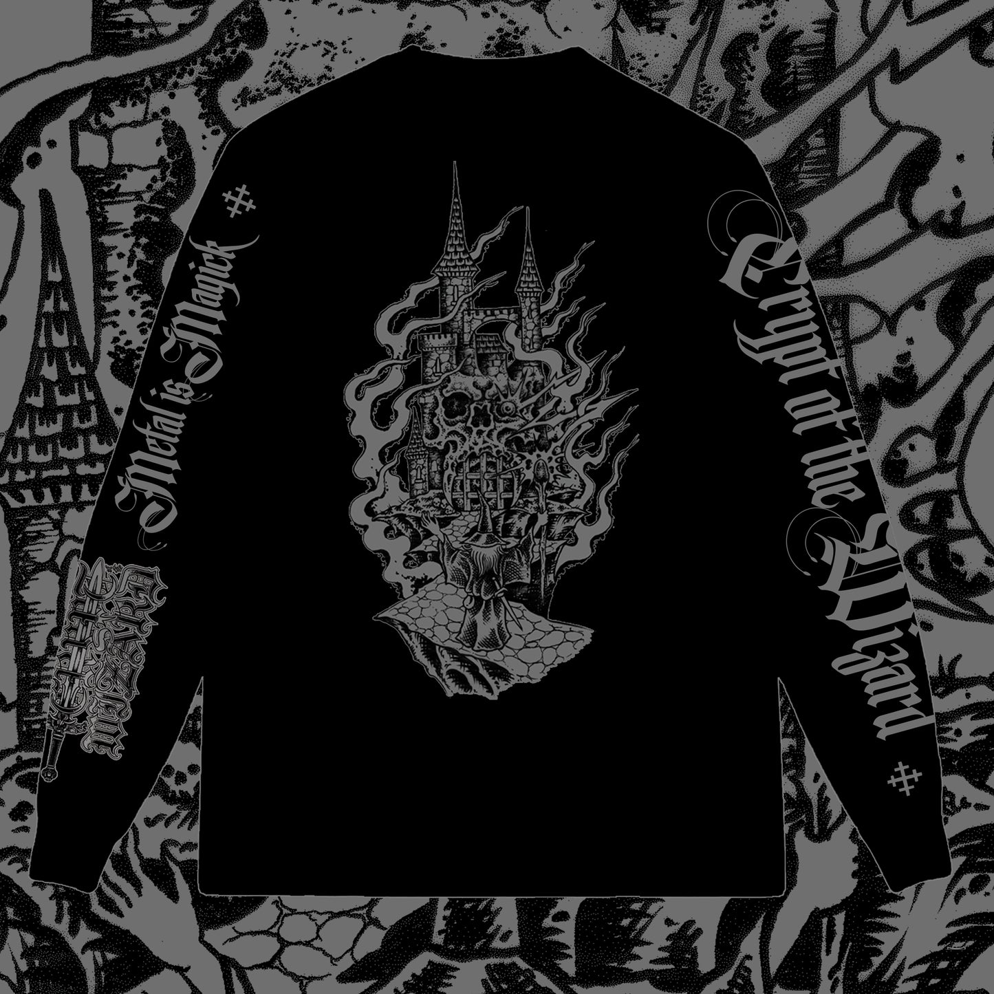 Crypt of the Wizard - Metal is Magick (Long Sleev'd Shirt)