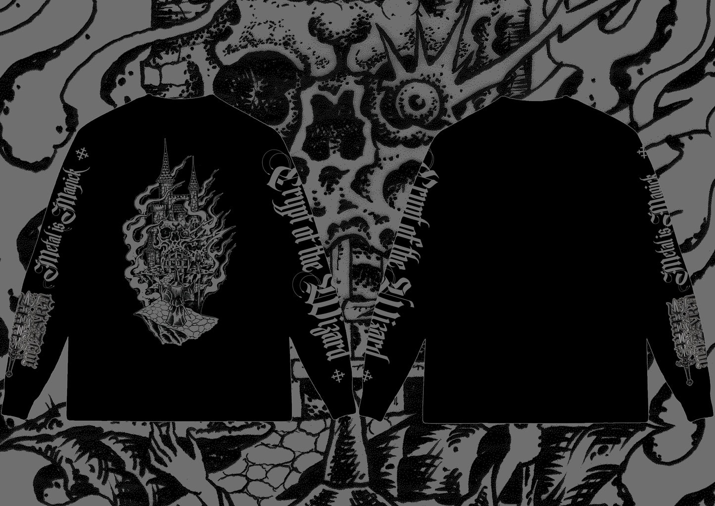 Crypt of the Wizard - Metal is Magick (Long Sleev'd Shirt)