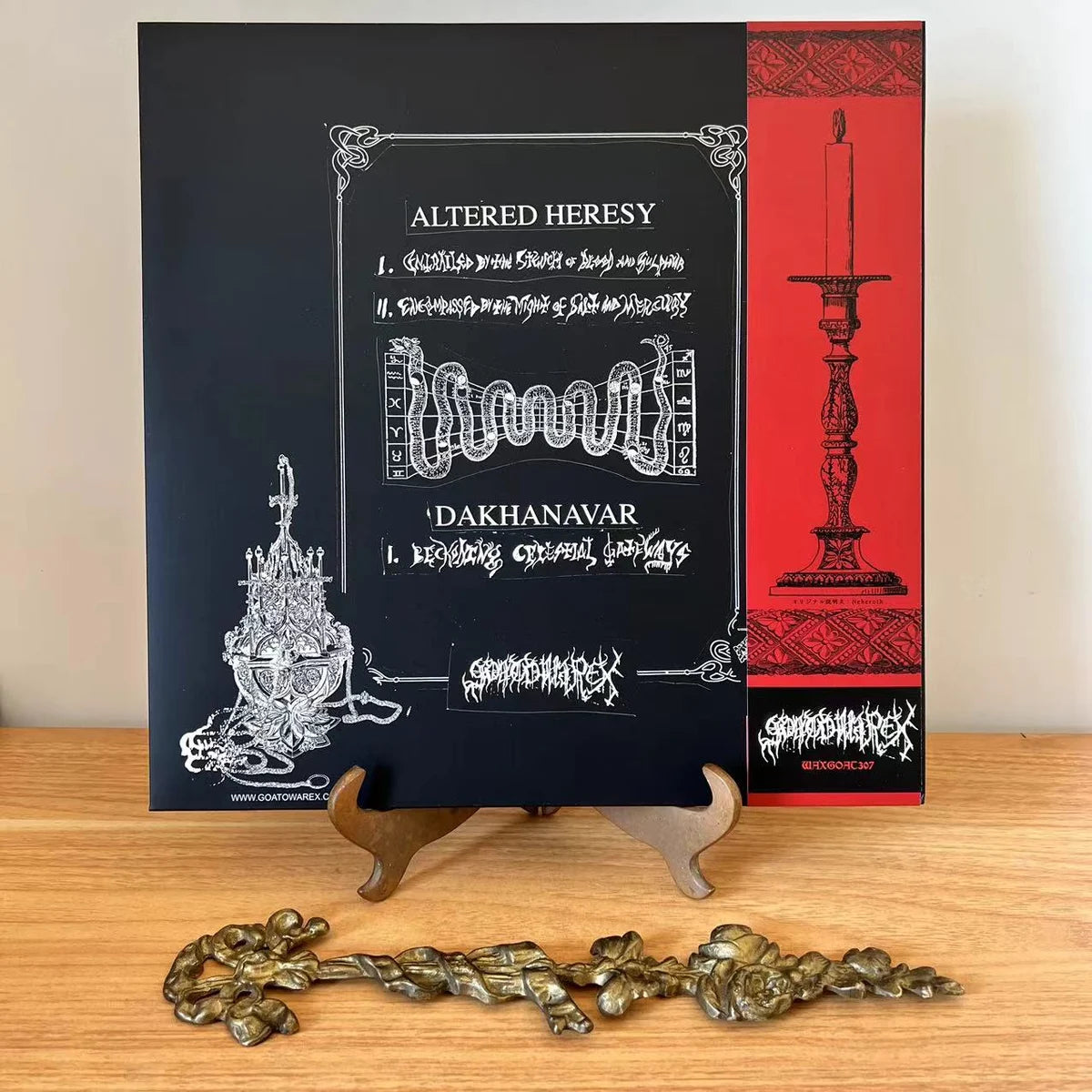 Altered Heresy/Dakhanavar (Bel/USA) - Split - LP (red jacket/vinyl, blue jacket/vinyl) WAXGOAT307
