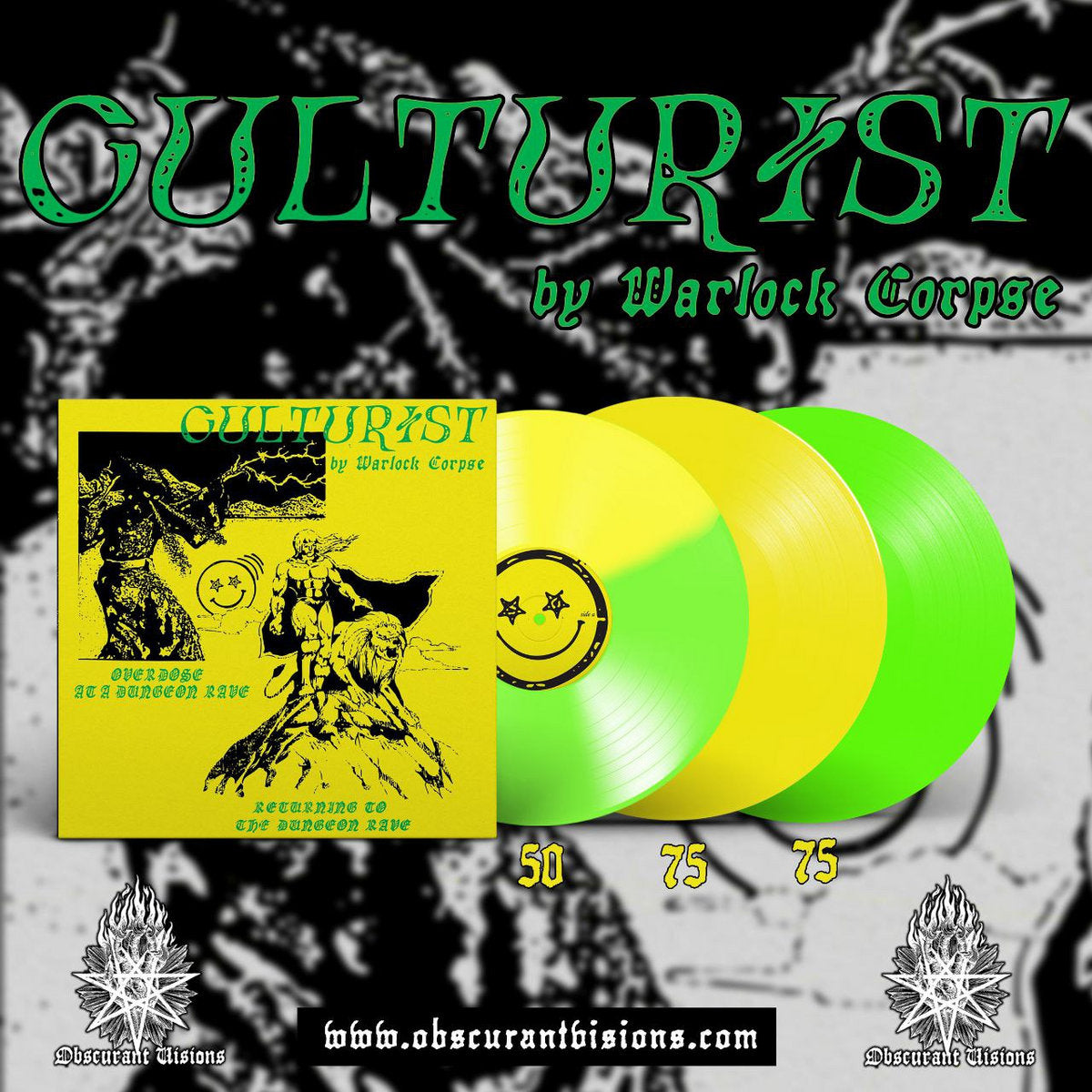 Culturist - Overdose at a Dungeon Rave & Returning to the Dungeon Rave (Compilation) LP