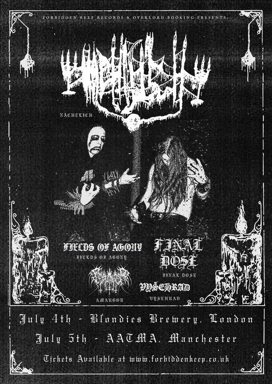 Nächtlich, Fields of Agony + Support Live London Show