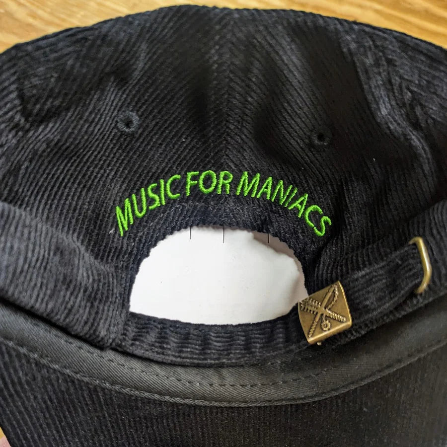 PUTRID MARSH "Music For Maniacs" Embroidered Corduroy Dad Hat (2 COLOR OPTIONS)