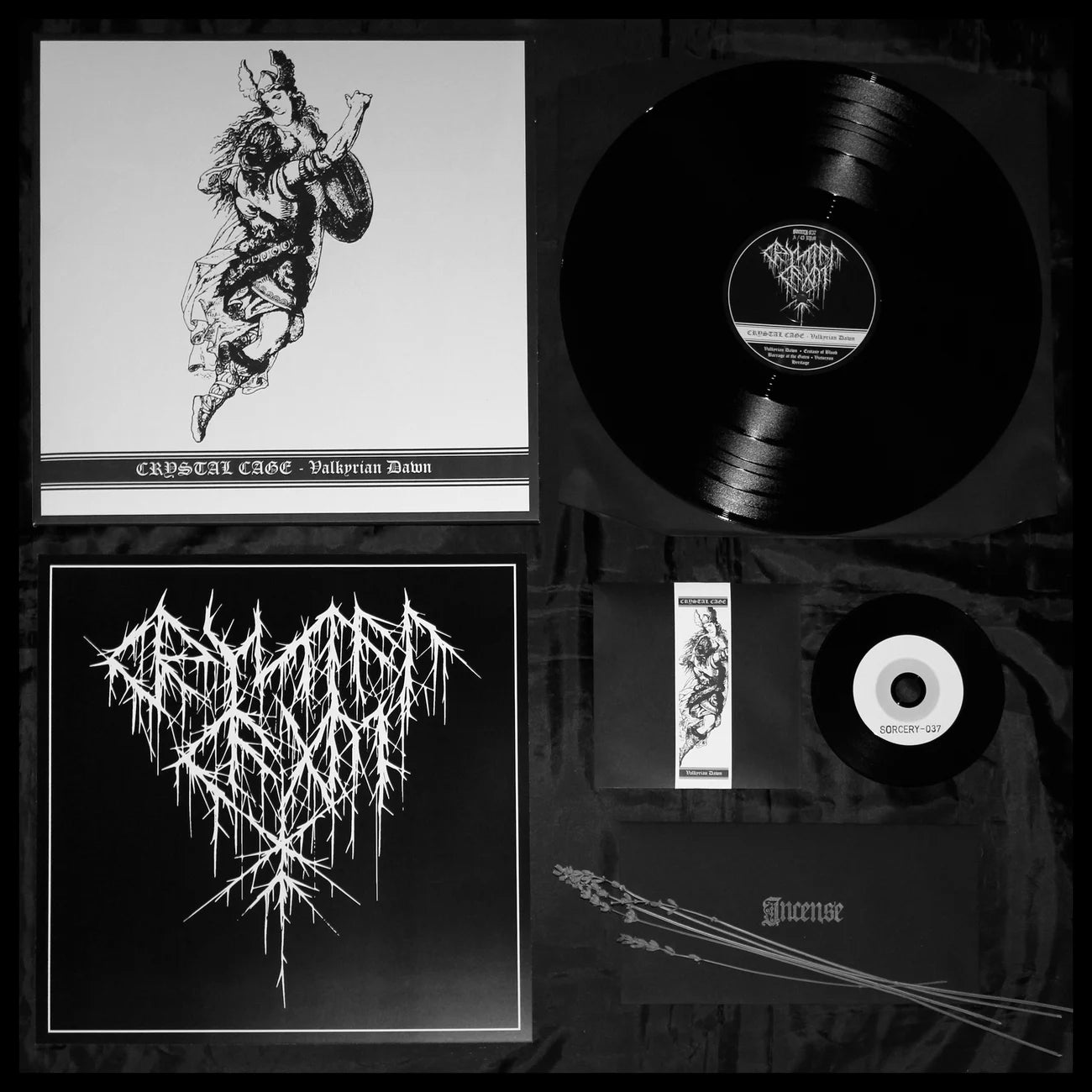 CRYSTAL CAGE “VALKYRIAN DAWN” LP [SORCERY-037]