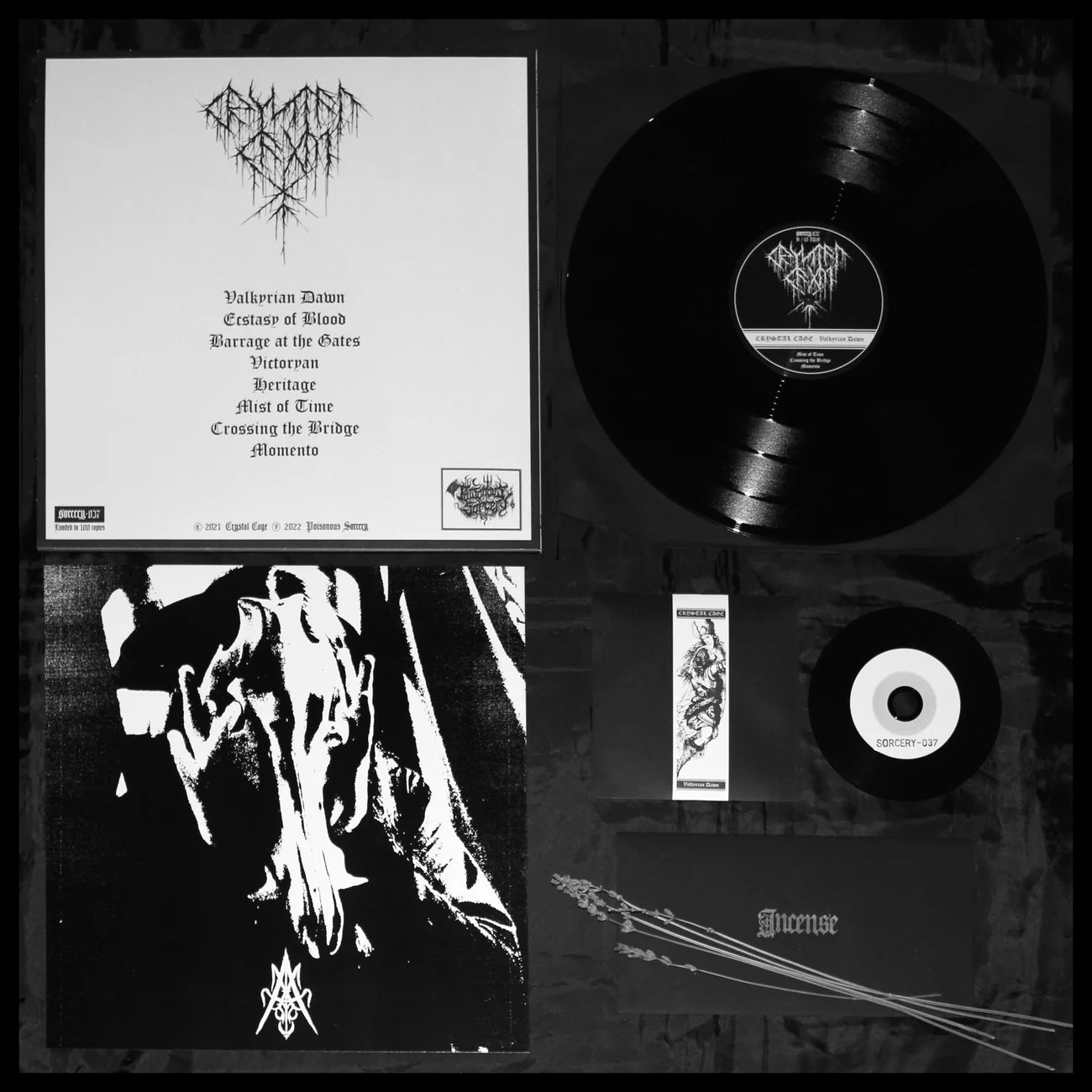 CRYSTAL CAGE “VALKYRIAN DAWN” LP [SORCERY-037]