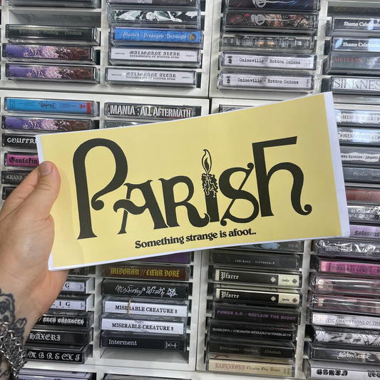 Parish 'Something Strange is afoot...' HUGE bumper sticker