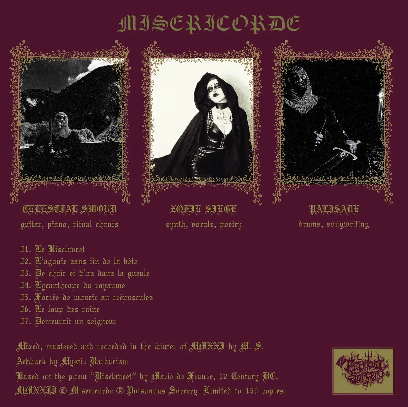 MISERICORDE "Le Loup des Ruines" LP [SORCERY-043]