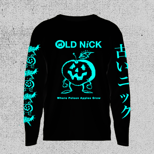 OLD NICK Black Longsleeve Tee - PREORDER