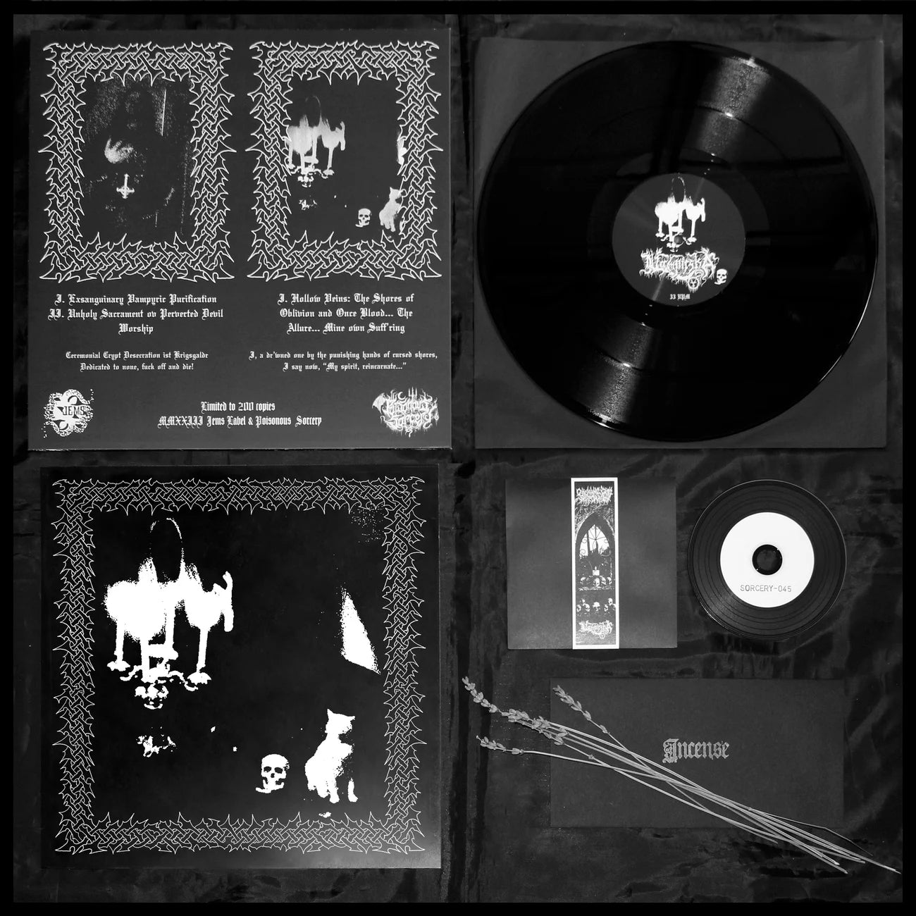 CEREMONIAL CRYPT DESECRATION / VAMPIRSKA LP [SORCERY-045]