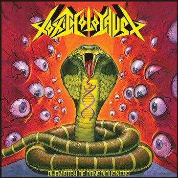 Toxic Holocaust - Chemistry of Consciousness (Swamp Green and Olive Green Merge with Splatter)