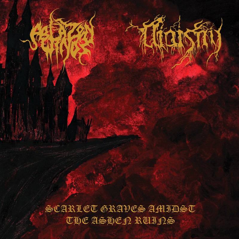 Ablazen Winds / Niaisny - Scarlet Graves Amidst the Graven Ruins CD