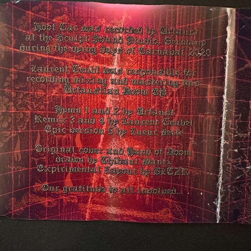 Urfaust - Hoof Tar (lim. single/s 12''EP+MCD)