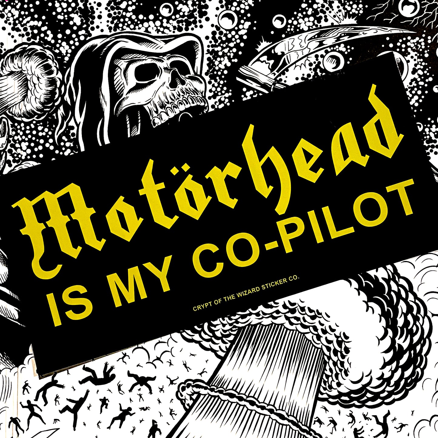 'Motörhead is my Co-Pilot' HUGE Bumper Sticker