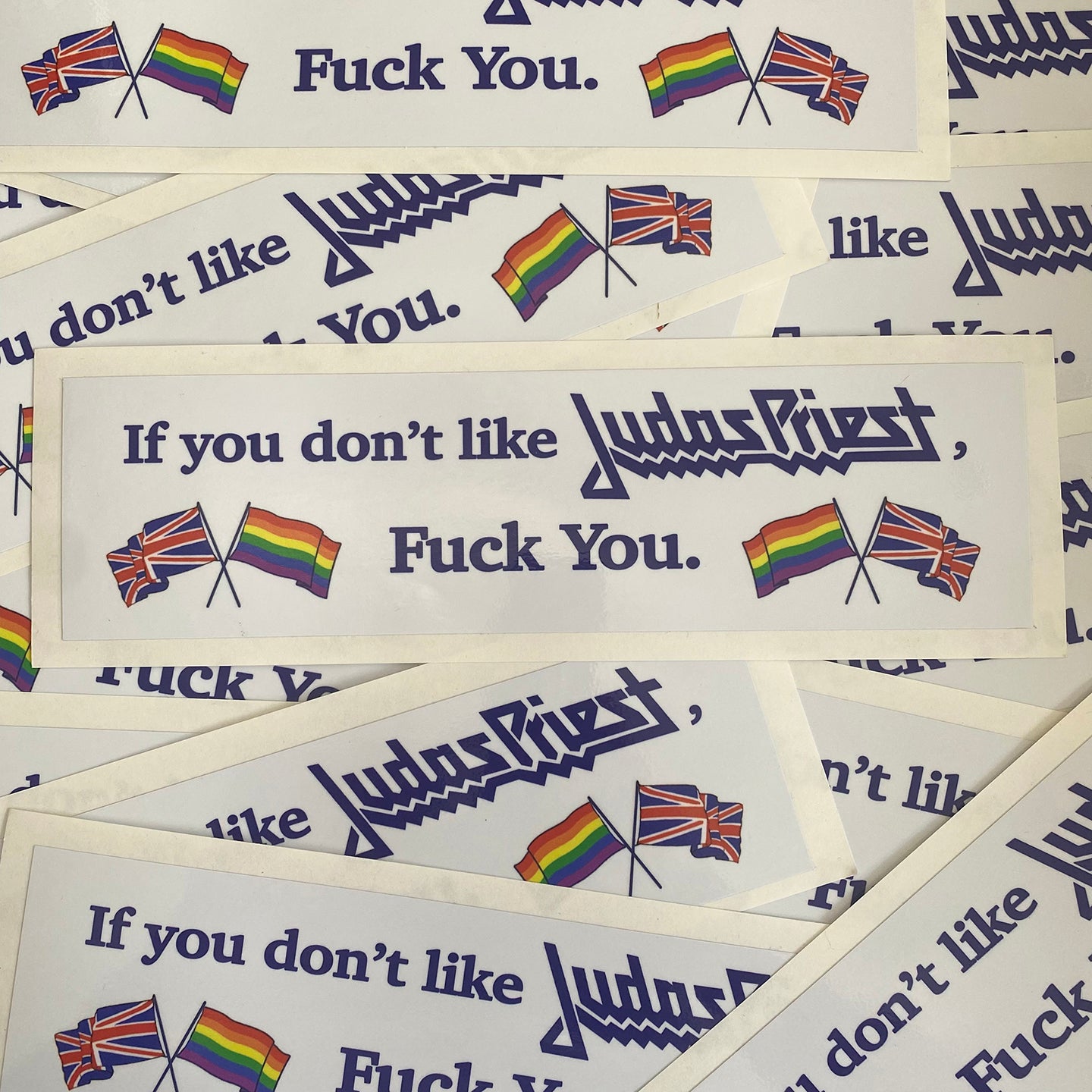 ‘If You Don't Like Judas Priest Fuck You' Bumper Sticker