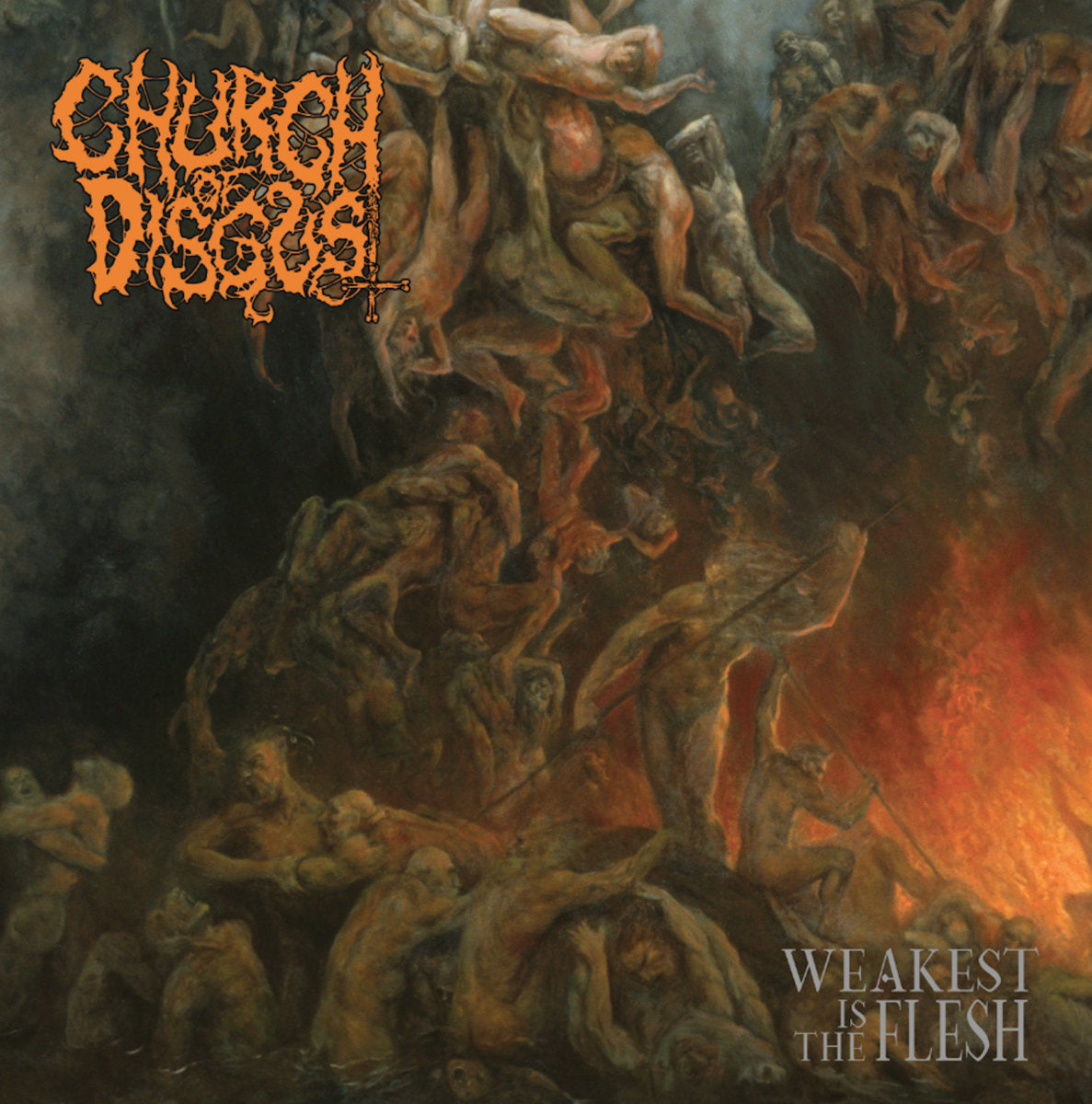 Church Of Disgust - Weakest Is The Flesh (12" LP Neon Orange Vinyl)